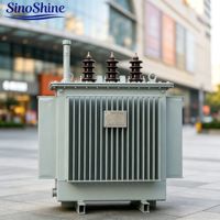 Transformateur de distribution triphasé 100 kVA 10/0,4 kV immergé dans l'huile 100 % cuivre, alimentation d'usine, distribution d'énergie industrielle