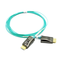 Extenseur de Fibre Optique HD 8K/4K 60Hz 2.1 avec Gaine PVC, Portée 300M, Faible EMF, Câble Non Blindé, EARC/HDR pour Moniteur/Lecteur DVD