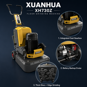 Máquina pulidora y rectificadora <span class=keywords><strong>de</strong></span> <span class=keywords><strong>hormigón</strong></span> planetaria <span class=keywords><strong>de</strong></span> 4 cabezales para eliminación <span class=keywords><strong>de</strong></span> epoxi, rectificadora <span class=keywords><strong>de</strong></span> suelos industrial - Product Image 2