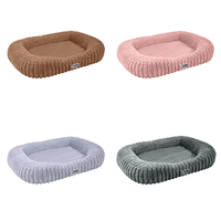Coussin orthopédique 3D en mousse pour animaux de compagnie, lavable, rectangle, pour chien, avec housse amovible, canapé doux pour chat, respirant, pour chiot, pour cage de couchage