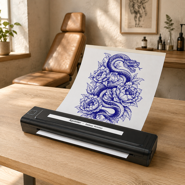 Xprinter K82 2026 New Arrival Portable A4 Wireless Thermal Tattoo Printer for Professional Artists