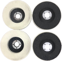 Disque de polissage en laine de 5 pouces à dureté moyenne, outil de haute qualité pour le polissage des produits métalliques pour meuleuse d'angle OEM