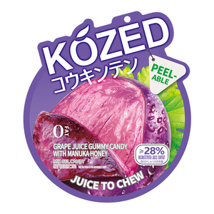 Bonbons gélifiés KOZED aux fruits pelés, saveur jus de fruits, bonbons gélifiés aux fruits pelés - Product Image 4