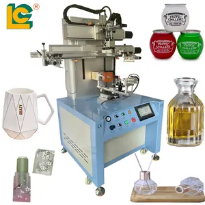 Servomoteur personnalisé polygone forme compliquée verre tasse bouteille sérigraphie machine de sérigraphie