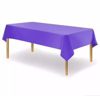Couverture de Table d'usine Nappe d'hôtel Nappe de cuisine transparente en plastique 137*274cm Nappe carrée