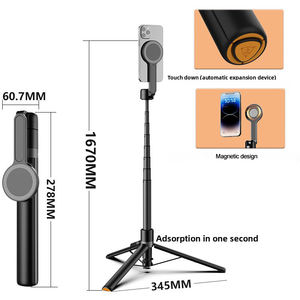 Soporte Magnético con Control Inalámbrico y Rotación de 360°, Trípode Selfie Stick de 65 Pulgadas, Soporte <span class=keywords><strong>para</strong></span> Teléfono Celular <span class=keywords><strong>para</strong></span> <span class=keywords><strong>iPhone</strong></span> <span class=keywords><strong>13</strong></span>, 16, 15, 17 <span class=keywords><strong>Pro</strong></span> <span class=keywords><strong>Max</strong></span> - Product Image 6