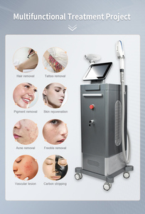 Appareil professionnel 2-en-1 IPL et laser diode pour salon de beauté : épilation corps entier, détatouage Pico laser, traitement de l'acné - Product Image 6