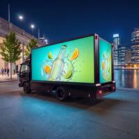 Camion publicitaire extérieur JCT EAL3360W avec écran LED sur 3 côtés pour les spectacles ou événements routiers