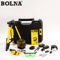 Niveau laser rotatif 16 lignes 21V alimenté par batterie, fourni par l'usine, avec sacs à outils et autres outils, Niveau Laser 360