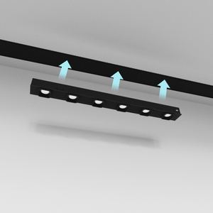 HUIHENG Rail magnétique ultra mince éclairage magnétique DC 24V 8W <span class=keywords><strong>Spot</strong></span> encastré au plafond Rail d'éclairage linéaire Led Rail d'éclairage magnétique - Product Image 5