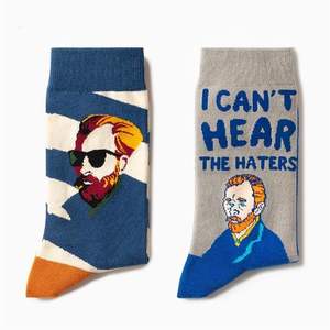 <span class=keywords><strong>Chaussettes</strong></span> de peinture à l'huile française <span class=keywords><strong>Chaussettes</strong></span> unisexes à la mode Mid Tube pour hommes <span class=keywords><strong>Chaussettes</strong></span> de mode de rue de personnalité - Product Image 3