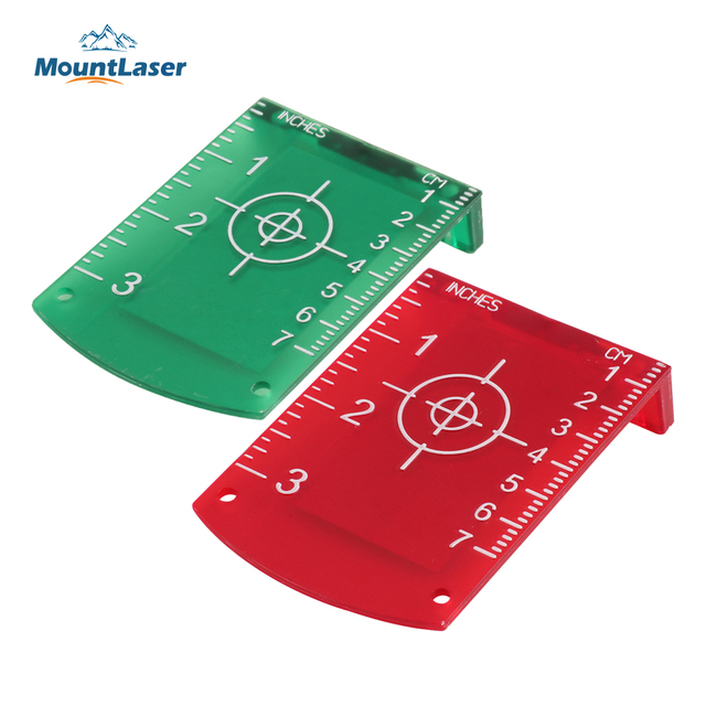 Red/Green Magnetic Target Plate for Laser Instrument