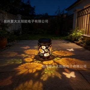 Solar Garden Lantern With Sunflower Design <b>Led</b> <b>Light</b> Portable Hanging Outdoor Decorative Lamp 12V Dc Mono Si Solar Cell - Product Image 3