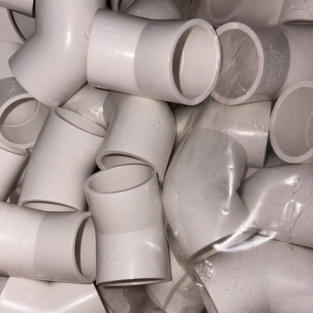 IFAN Reliable Factory PVC Pipe Fitting 1/2"-6" 45 Degrees Elbow Plumbing Materials Plastic UPVC Pipe Fittings