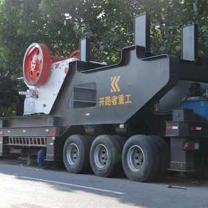 300 t/h Aggregat-Steinbruch-Zerkleinerung maschine Backen brechers tation mit Vibrations förderer und Band förderer - Product Image 3