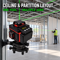 Niveau laser rotatif orange 16 lignes WB, garantie 3 ans, qualité industrielle, haute précision, auto-nivelant, pour carrelage