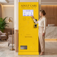 Máquina Expendedora de Condones con Pantalla Táctil de 15.6 Pulgadas, 10 Selecciones, Máquina Expendedora para Adultos, Pago con Tarjeta de Crédito, de Pie