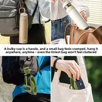 Nouvelle tasse pliable créative en silicone de qualité alimentaire pour la randonnée en extérieur, avec bec incliné, bouteille d'eau portable et pliable, logo personnalisable