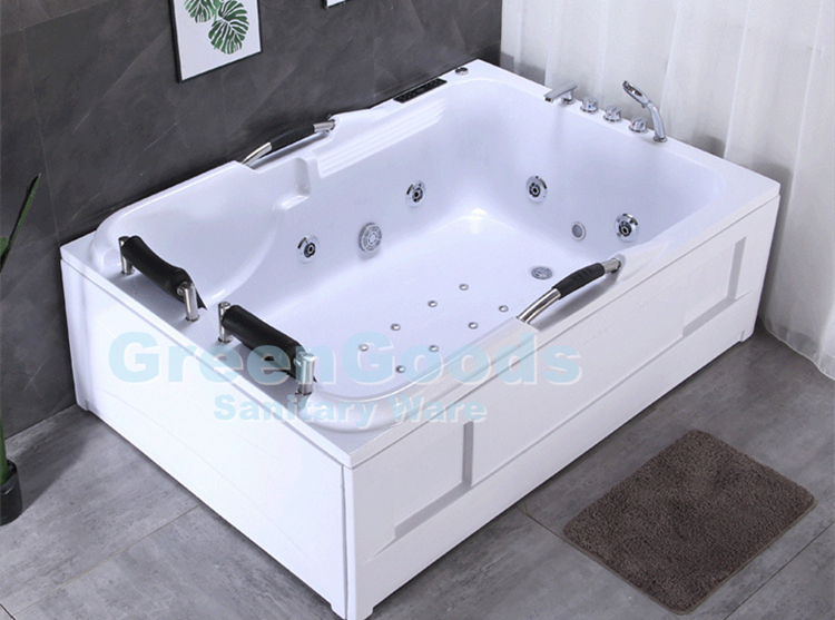 Baignoire de douche à Jets d'eau, baignoire de Massage, avec lumière LED, en acrylique