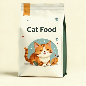 Bolsas de Plástico PE de Grado Alimenticio, Bolsas Planas Personalizadas con Fondo Plano y Cierre Hermético, Bolsa de Empaque para Alimentos para Mascotas - Product Image 6