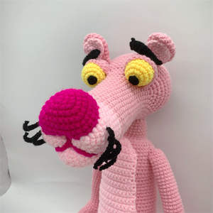 Recién llegado, muñecos de <span class=keywords><strong>pantera</strong></span> de ganchillo de Color <span class=keywords><strong>Rosa</strong></span> personalizados para niños - Product Image 5
