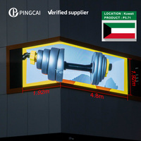 Écran LED couleur P5 extérieur double face pour publicité de rue avec accès frontal, indice de protection IP66 au Koweït