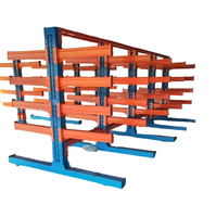 Étagère cantilever en acier à double panneau, anti-rouille, durable, personnalisable, réglable en hauteur, montage facile, stockage efficace de circuits imprimés