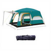 Grande tente de camping familiale pour 6-8 personnes, double couche, quatre saisons, imperméable, résistante au soleil, respirante, pour l'extérieur, nécessite un montage.