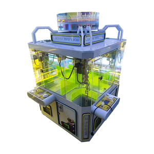 Hot New Balayage Code Coin Opération Grande Grue Grab En Peluche Poupée Cadeau Machine 220 V Middle Island Quatre Personne Poupée Griffe Machine - Product Image 5