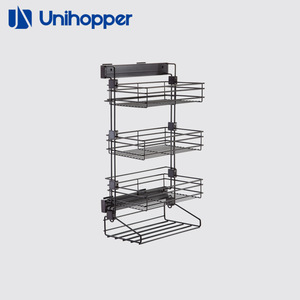 <b>Wardrobe</b> Pull Out Drawer Telescopic Trouser Rack Adjustable Clothing Organizer Built In Closet Storage Basket Rectangle Size - Product Image 3