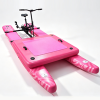 Vélo aquatique gonflable haut de gamme de qualité commerciale, portable et flottant, idéal pour la location en plage et au parc