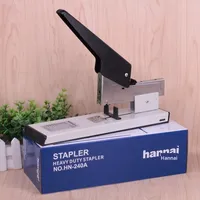 Agrafeuse manuelle en métal robuste pour papeterie de bureau, 210 feuilles