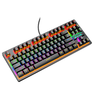 Clavier mécanique Free Wolf K2 Punk 87 touches pour jeux, compétition, bureau et ordinateur portable