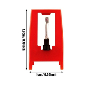 Aguja de repuesto Ruby Stylus para tocadiscos LP, herramienta accesoria de alta eficiencia para colección de música, varilla de Metal duradera, fácil instalación - Product Image 1