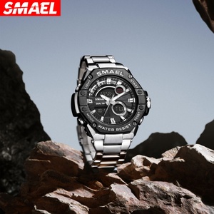 นาฬิกาข้อมือควอตซ์ SMAEL รุ่น 8090 สายสแตนเลสกันน้ำ นาฬิกาเหรียญสำหรับผู้ชาย - Product Image 5