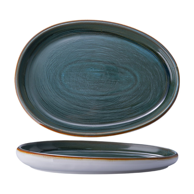 9.25 inch Egg Shape Plate