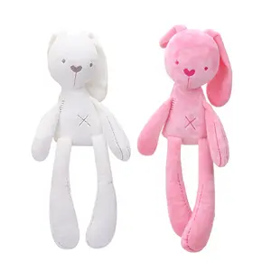 מתנה חדשה לתינוק צעצוע חיות ממולאות חמוד ורוד ארוך רגל ארנב רך ארנב קטיפה בובות ארנב שינה צעצוע קטיפה
