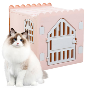 Casa para Perros de Plástico Transpirable y Fresca, Popular Jaula para Mascotas de Interior, Uso en Todas las Estaciones - Product Image 3