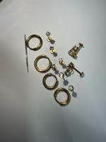 Nuevo Estilo: Set de Pendientes de Acero Inoxidable con Zirconia y Set de Anillos para Labio, Joyería de Piercing de Acero Inoxidable