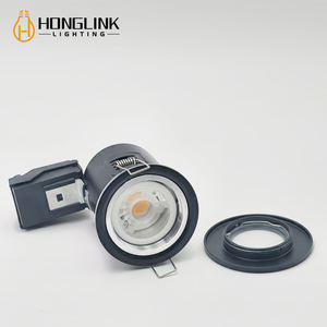 UK Fire Rated <span class=keywords><strong>GU10</strong></span> Spot Downlight IP65 Salle de bain Étanche Encastré En Aluminium Mat Noir Plafonnier - Product Image 4