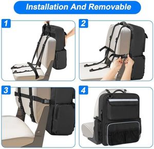 Organiseurs et rangements pour bateaux, <span class=keywords><strong>sac</strong></span> de transport pour siège arrière de <span class=keywords><strong>bateau</strong></span> avec poignée en caoutchouc et ceinture dorsale réglable - Product Image 2