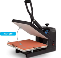 Presse à transfert thermique plate 38x38 cm pour sublimation, machine d'impression par transfert thermique pour t-shirts, presse à chaud pour t-shirts