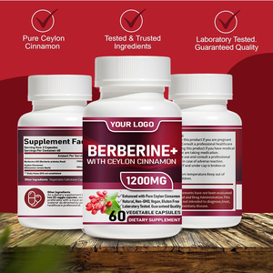 Cápsulas de Berberina, Suplemento de Berberina HCI con <span class=keywords><strong>Canela</strong></span> de Ceilán, Apoya la Salud Inmunológica, del <span class=keywords><strong>Colesterol</strong></span>, Digestiva e Intestinal de la Mujer - Product Image 3