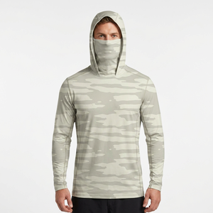 Camiseta de Pesca para Hombre, Personalizada con Logotipo, Talla Grande, Transpirable, de Manga Larga, Secado Rápido, Protección UV UPF 50, Duradera, de Spandex/Poliéster - Product Image 1
