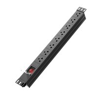 Barre de distribution d'alimentation industrielle PDU intelligente à 8 ports, 16A, haute efficacité, avec boîtier en cuivre, standard chinois, OEM