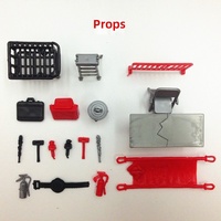 Ensemble de figurines de lutteur en plastique transfrontalier avec ring hexagonal, modèle de scène, gladiateur, poupée de lutte, ornements, jouet pour bébé