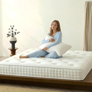 Super Soft Spring Mattress Handmade Wool <b>Memory</b> <b>Foam</b> Fabric King Queen Size Durable Design Mattress Bedroom Home Furniture - Product Image 3