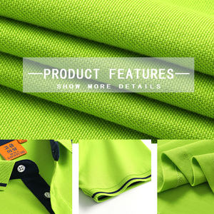 T-shirt de golf vierge de couleur unie de marque personnalisée d'approvisionnement d'usine pour les hommes d'affaires T-shirt polo uni à séchage rapide - Product Image 3