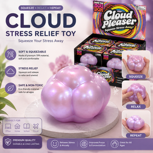 Cloud Shape Stress Relief Squeeze <strong>Toy</strong> Squishy Decompression Fidget <strong>Toy</strong> Slow Rebound Sensory Stress Ball Gift <strong>for</strong> Kids <strong>Adults</strong> - Product Image 2