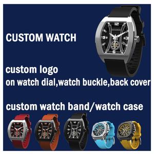 Relojes de Cuarzo de Silicona Unisex de 43 mm, Luminosos, de Buceo, de Lujo, Automáticos, con Caja de Acero Inoxidable de 5 mm de Grosor, Logotipo Personalizado, Correa de Cuero para Hombre - Product Image 2